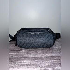Michael Kors black monogram belt bag